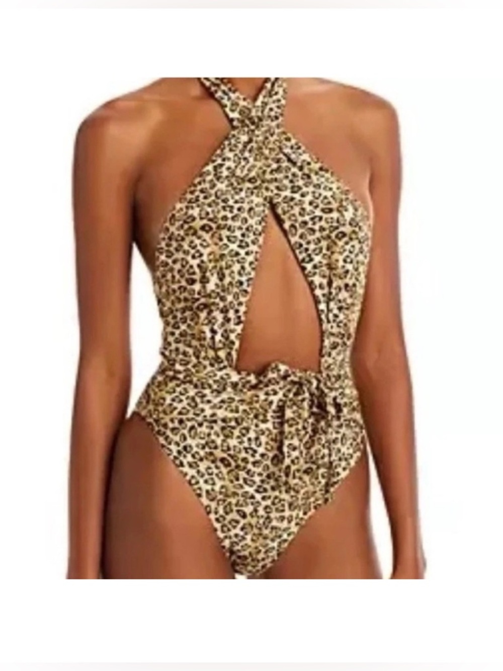 PQ PilyQ Swim Alex One Piece Leopard Swimsuit size S - Picture 2 of 8